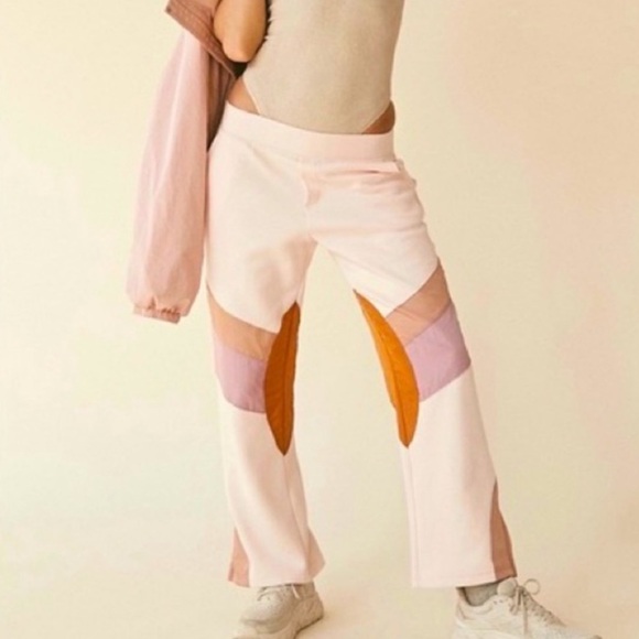 FP Movement by Free People Pants - FP Movement by Free People flurry color block pants size large